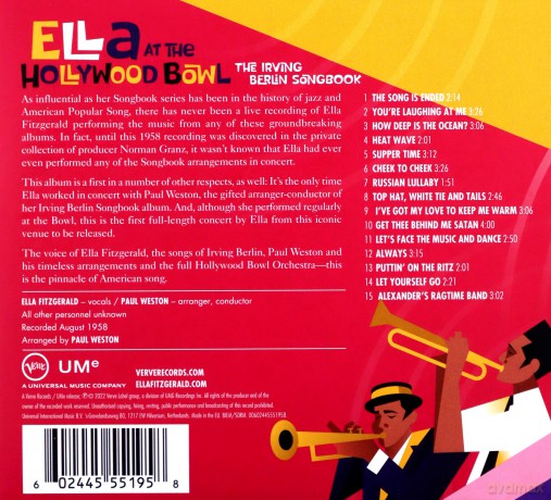 Ella Fitzgerald: Ella Et The Hollywood Bowl: The Irving Berin Songbook [CD]