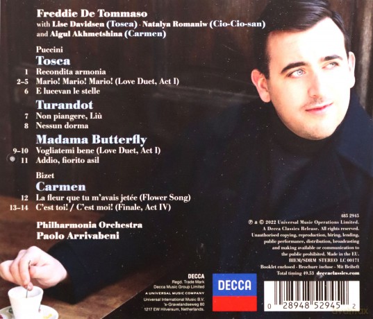 Freddie Di Tommaso: Il Tenore [CD]