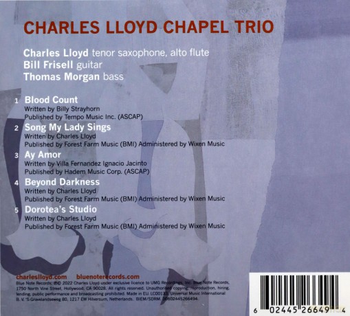 Charles Lloyd: Trios: Chapel [CD]