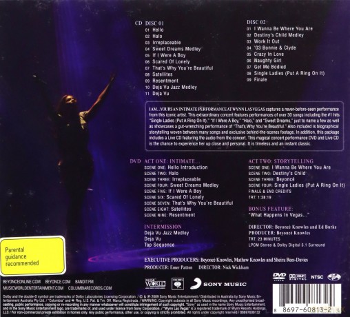 Beyoncé: I Am... Yours - An Intimate Performance at Wynn Las Vegas [DVD]+[2CD]