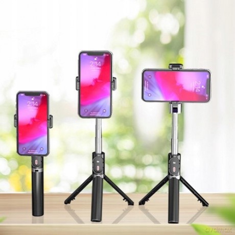 BWOO selfiestick Bluetooth ZP12 czarny