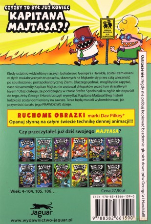 Kapitan Majtas i raptowny rewanż radioaktywnych Robo-Bokserek - Dav Pilkey [KSIĄŻKA]
