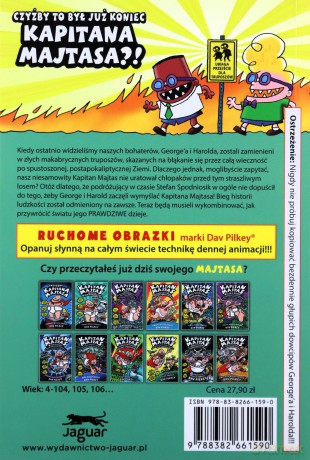 Kapitan Majtas i raptowny rewanż radioaktywnych Robo-Bokserek - Dav Pilkey [KSIĄŻKA]