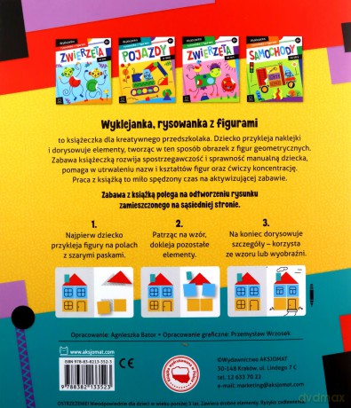 Pojazdy w akcji. Wyklejanka, rysowanka z figurami 4+ - Agnieszka Bator [KSIĄŻKA]