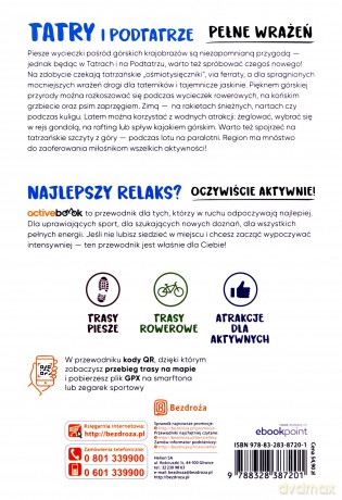 Tatry i Podtatrze pełne wrażeń. ActiveBook - Jan Krzeptowski-Sabała, Krzysztof Bzowski [KSIĄŻKA]