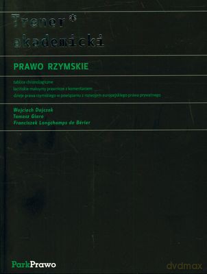 Trener Akademicki Prawo Rzymskie [KSIĄŻKA]