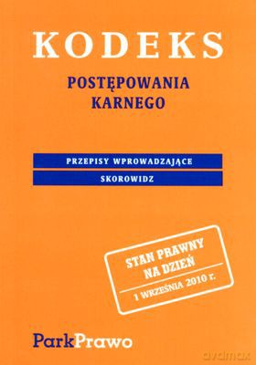 Kodeks Postępowania Karnego Skorowidz 1.10.2010 [KSIĄŻKA]