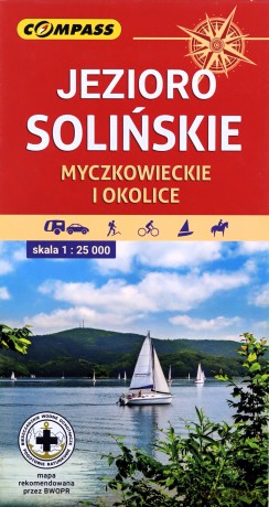 Jezioro Solińskie Myczkowieckie i okolice Mapa turystyczna 1:25 000