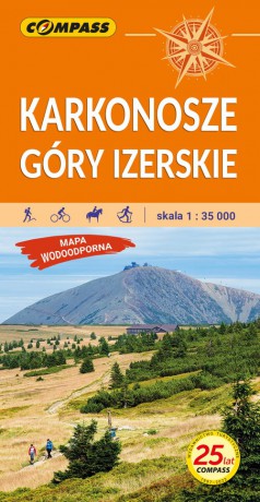 Karkonosze Góry Izerskie Mapa laminowana 1::35 000