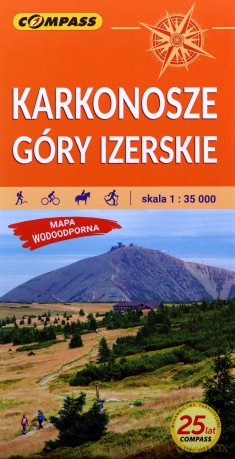 Karkonosze Góry Izerskie Mapa laminowana 1::35 000