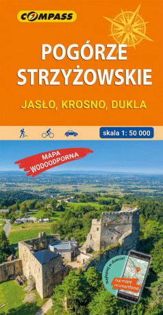 Pogórze Strzyżowskie Jasło Krosno Dukla Mapa laminowana