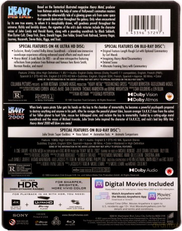 Heavy Metal / Heavy Metal 2000 [Blu-Ray 4K]+[2xBlu-Ray]