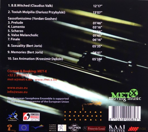 European Saxophone Ensemble directed by Cezariusz Gadzina: Aeration [CD]