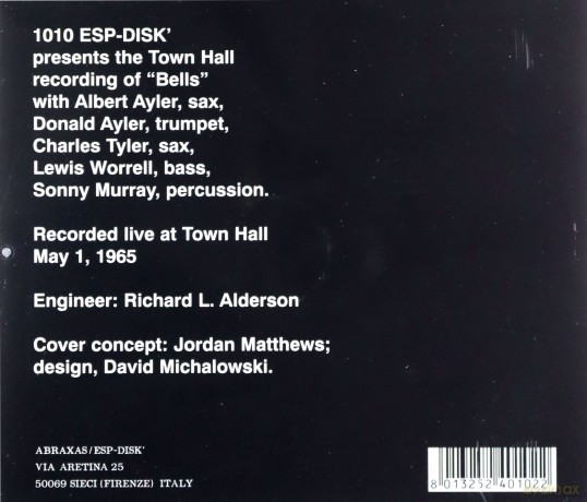 Albert Ayler: Bells [CD]