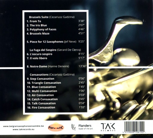 Belgian Saxophone Ensemble directed by Cezariusz Gadzina: Hommage A Sax [CD]