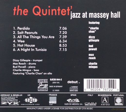 The Quintet: Jazz At Massey Hall (20BIT) [CD]