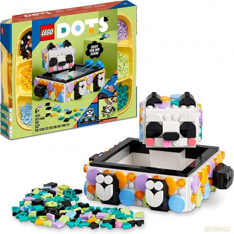 LEGO DOTS Pojemnik z uroczą pandą (41959) [KLOCKI]