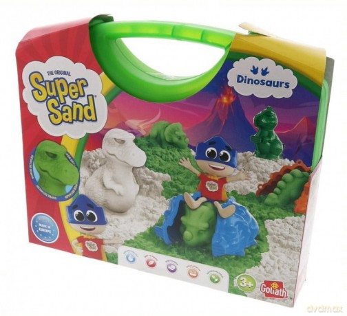 Piasek Super Sand Walizka Dinozaury