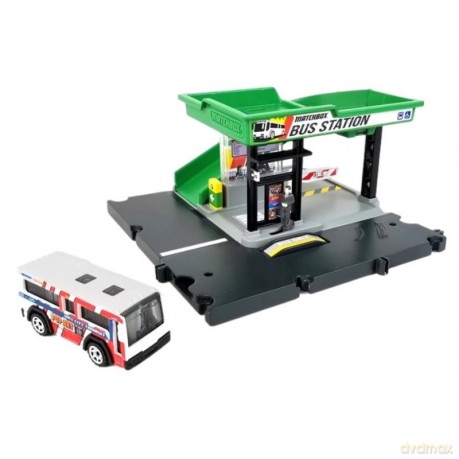 Zestaw Matchbox Prawdziwe Przygody Dworzec autobusowy mały