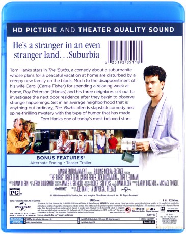 The 'Burbs (Na przedmieściach) [Blu-Ray]