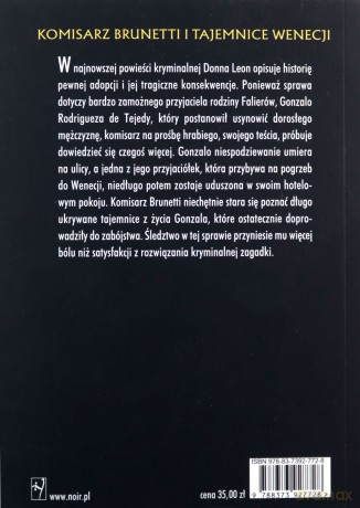 Adopcja - Donna Leon [KSIĄŻKA]