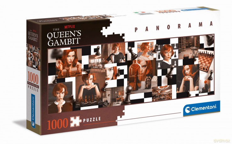 CLEMENTONI 1000 el. panoramiczne Netflix Queen's Gambit 39696 [PUZZLE]