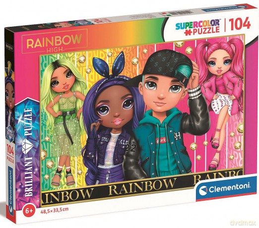 CLEMENTONI 104 el. brilliant Rainbow high 20344 [PUZZLE]