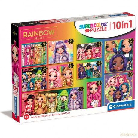 CLEMENTONI 10w1 super kolor Rainbow High 20273 [PUZZLE]