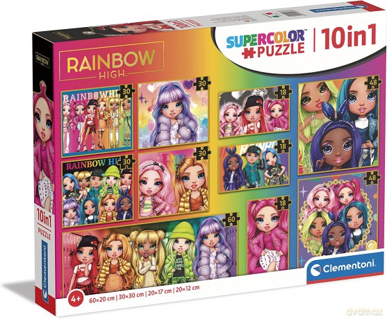 CLEMENTONI 10w1 super kolor Rainbow High 20273 [PUZZLE]