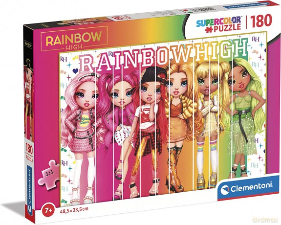 CLEMENTONI 180 el. super kolor Rainbow High 29775 [PUZZLE]