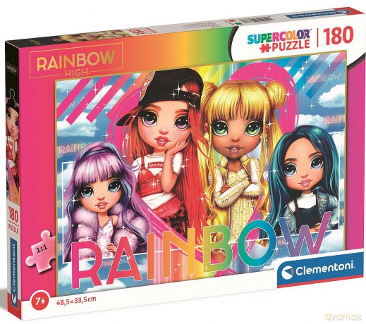 CLEMENTONI 180 el. super kolor Rainbow High 29776 [PUZZLE]