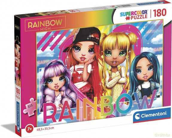 CLEMENTONI 180 el. super kolor Rainbow High 29776 [PUZZLE]