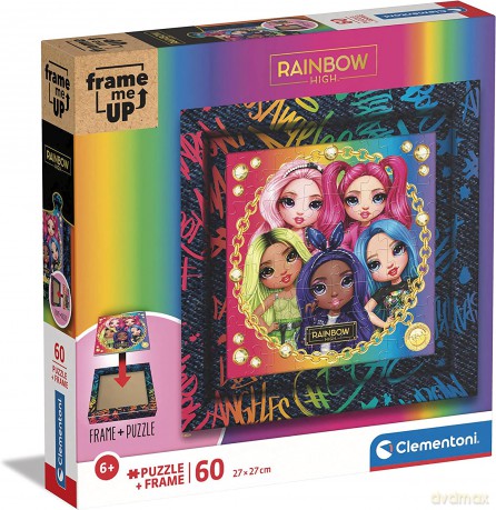 CLEMENTONI 60 el. frame me up Rainbow High 38810 [PUZZLE]