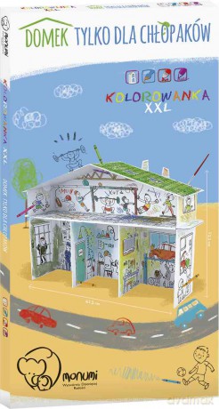 Domek kolorowanka dla chłopców