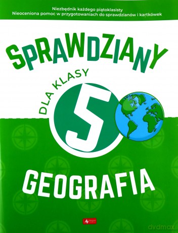 Geografia. Sprawdziany dla klasy 5 - Magdalena Rychwińska [KSIĄŻKA]