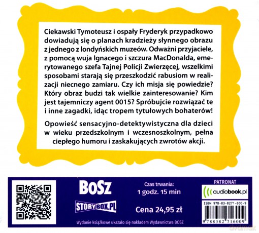Mysz Tymoteusz i jeż Fryderyk. Na tropie złodziei obrazów - Dagmara Budzbon-Szymańska [AUDIOBOOK]