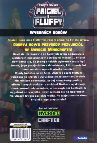 Święte wyspy. Wybrańcy Bogów. Frigiel i Fluffy nieoficjalny przewodnik po świecie minecraft - Frigiel, Oliwier Gay [KSIĄŻKA]