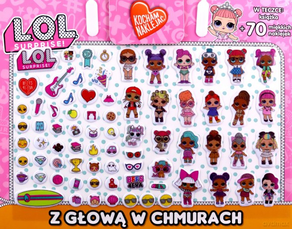 Z głową w chmurach L.O.L. Surprise! Kocham naklejać [KSIĄŻKA]