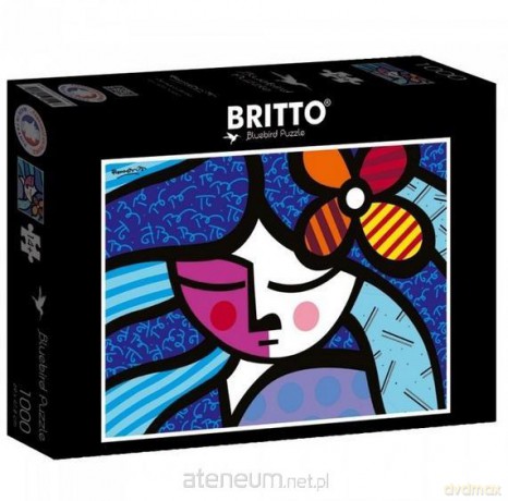 BLUEBIRD 1000 el. Romero Britto, Dziewczyna z kwiatkiem [PUZZLE]