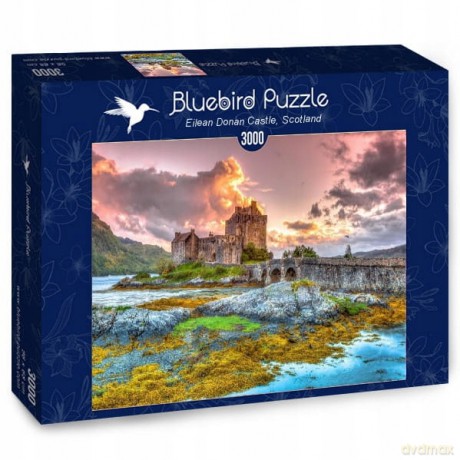 BLUEBIRD 3000 el. Zamek Eilean Donan o zachodzie słońca [PUZZLE]