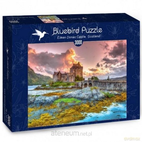 BLUEBIRD 3000 el. Zamek Eilean Donan o zachodzie słońca [PUZZLE]