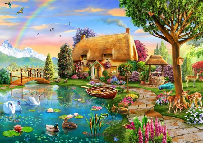 BLUEBIRD 6000 el. Chatka kryta strzechą [PUZZLE]