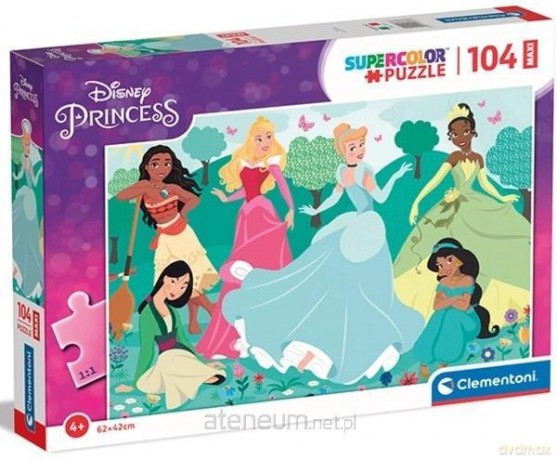 CLEMENTONI 104 el. Maxi Super Kolor Princess [PUZZLE]