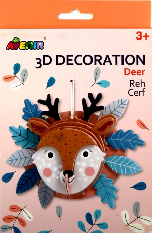 Dekoracje 3D - jeleń