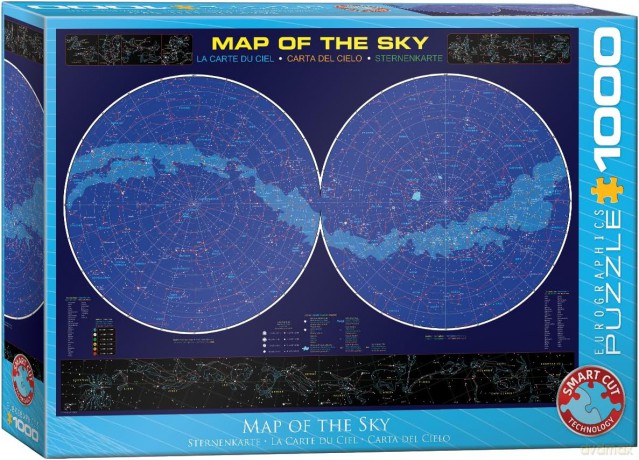 EUROGRAPHICS 1000 el. Mapa księżyca [PUZZLE]