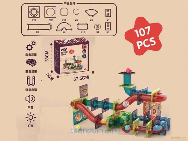 Klocki magnetyczny 107el [KLOCKI]