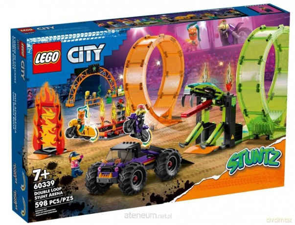 LEGO CITY Kaskaderska arena z dwoma pętlami (60339) [KLOCKI]