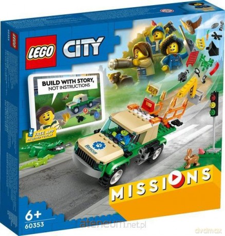 LEGO CITY Misje ratowania dzikich zwierząt (60353) [KLOCKI]
