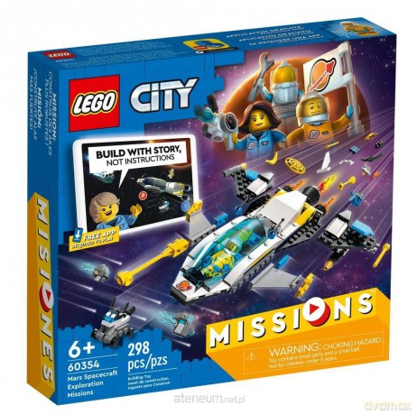 LEGO CITY Wyprawy badawcze statkiem marsjańskim (60354) [KLOCKI]