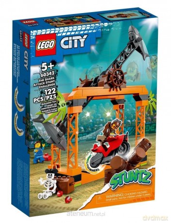 LEGO CITY Wyzwanie kaskaderskie: atak rekina (60342) [KLOCKI]